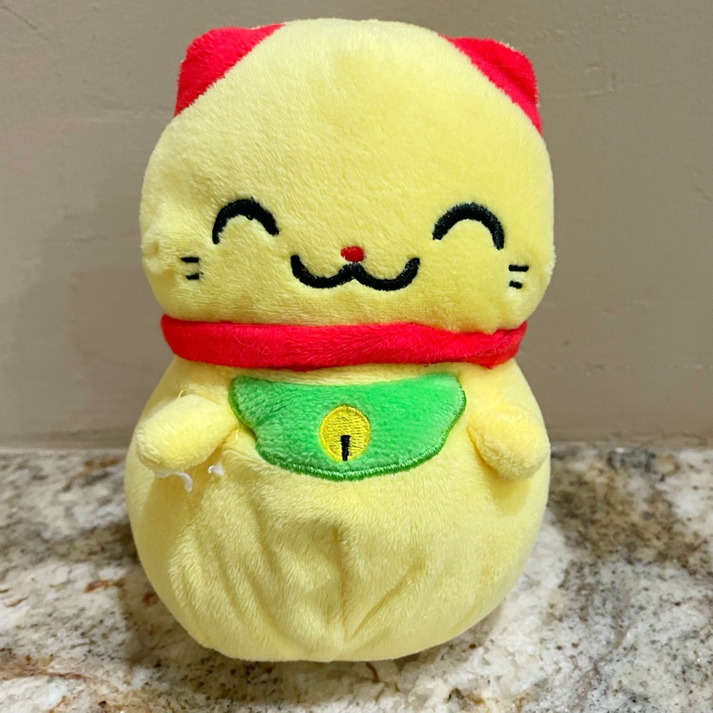 Kleptocats Chinese New Year Soft Yellow Cat Plush Animal Size 10"